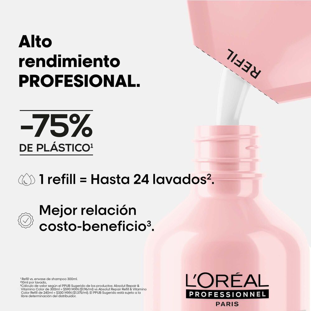 REFILL SHAMPOO LOREAL PROFESSIONNEL VITAMINO COLOR 240ML