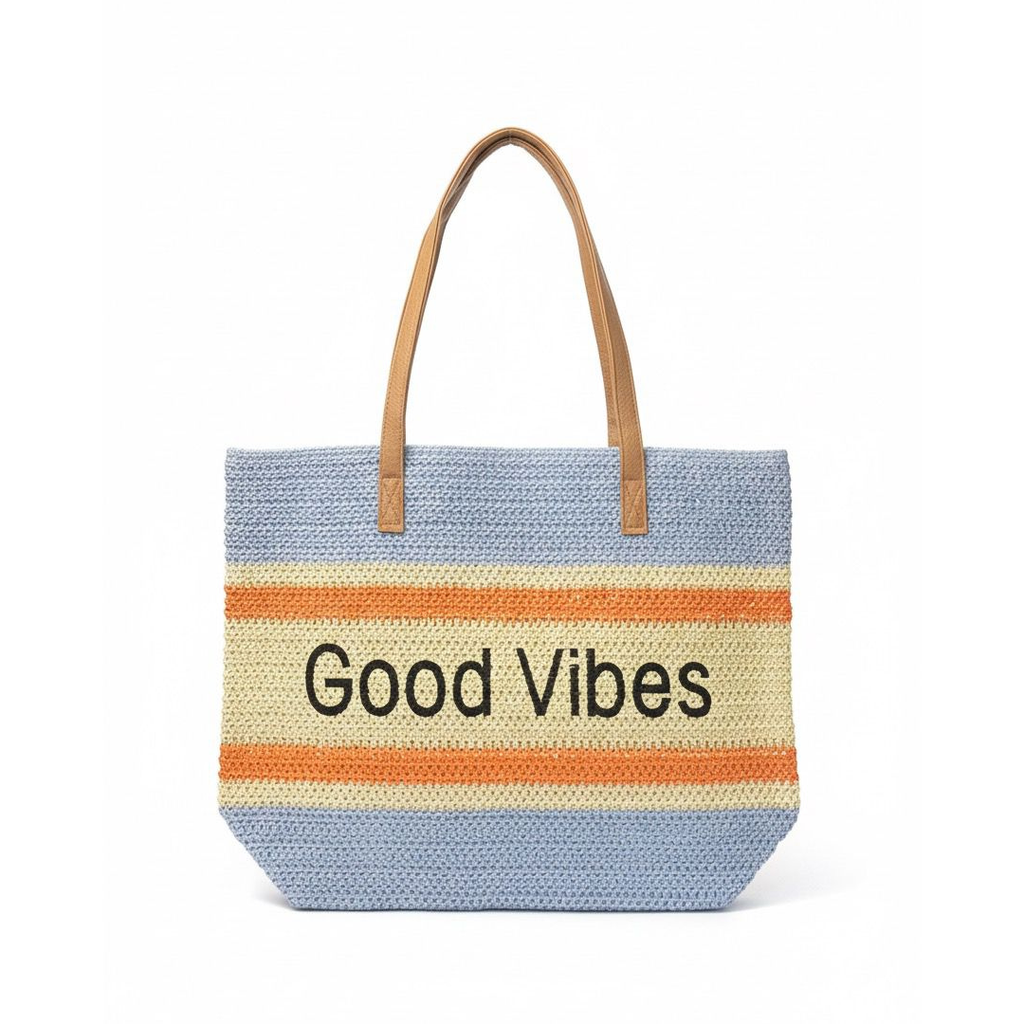 Bolso de Playa Fashion Mujer Tipo Tote con Rayas