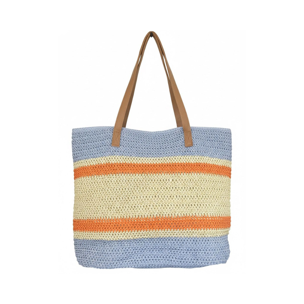 Bolso de Playa Fashion Mujer Tipo Tote con Rayas