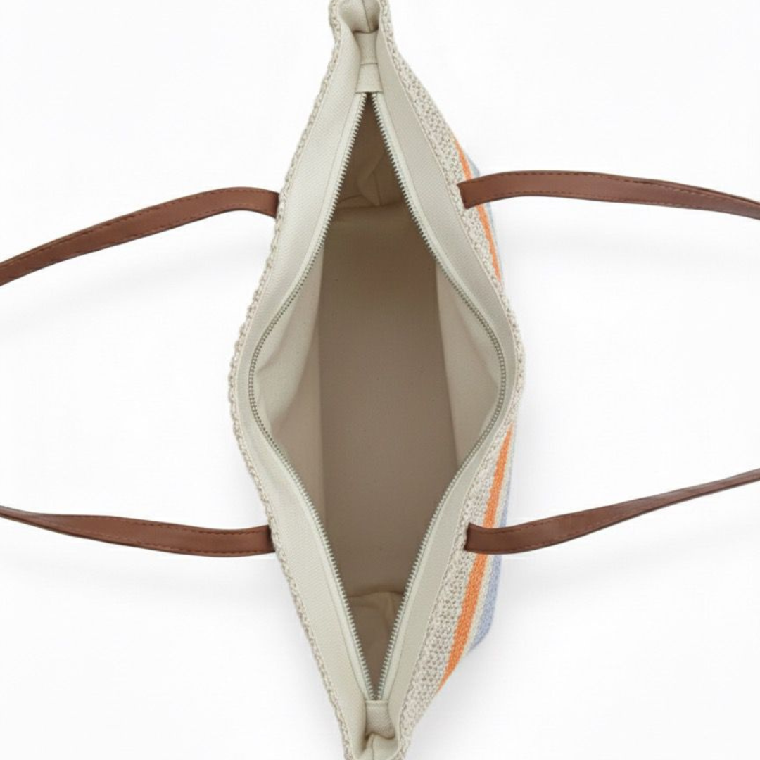 Bolso de Playa Fashion Mujer Tipo Tote con Rayas